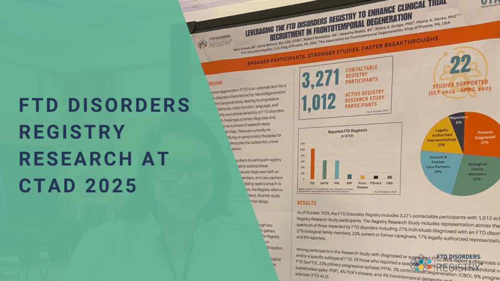FTD Disorders Registry Research at CTAD 2025