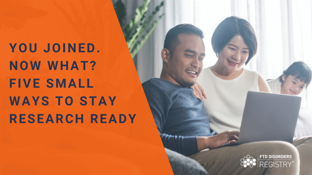 You Joined. Now What? Five Small Ways to Stay Research Ready